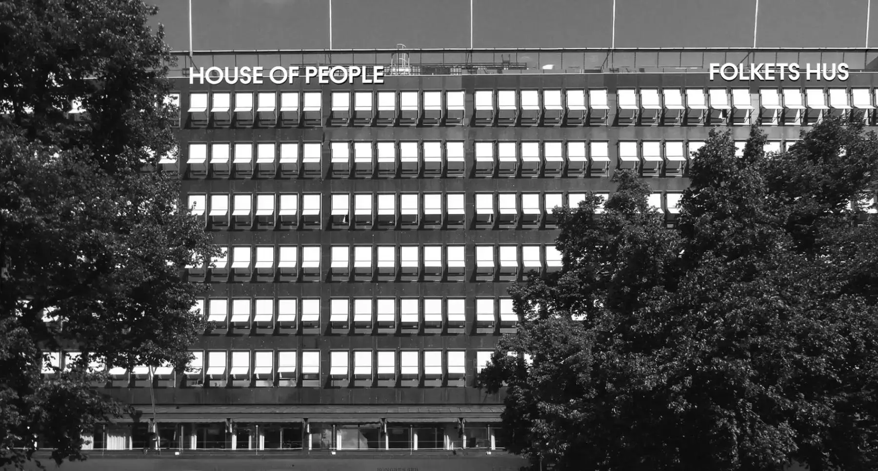 En bild på House of People husfasad